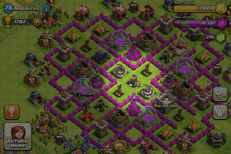 configuration du village coc