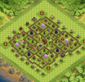 village clash of clans HDV 10 COC 4 village clash of clans HDV 10 COC