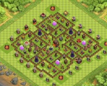 village clash of clans HDV 10 COC