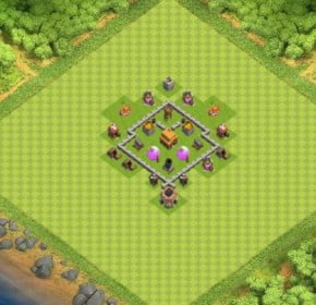 village clash of clans HDV 3 COC