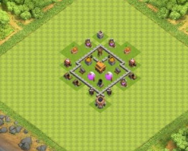 village clash of clans HDV 3 COC