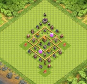 village clash of clans HDV 5 COC 9 village clash of clans HDV 5 COC