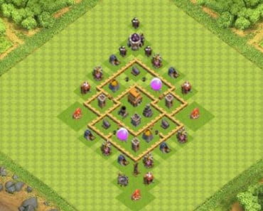 village clash of clans HDV 5 COC