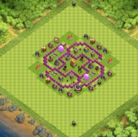 village clash of clans HDV 6 COC 8 village clash of clans HDV 6 COC