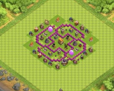 village clash of clans HDV 6 COC