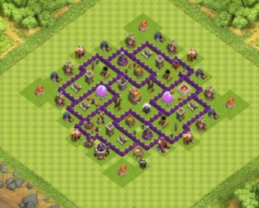 village clash of clans HDV 7 COC