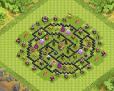 village clash of clans HDV 8 COC