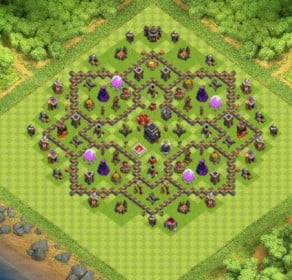 village clash of clans HDV 9 COC 5 village clash of clans HDV 9 COC