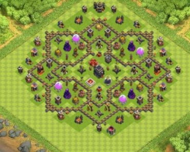 village clash of clans HDV 9 COC