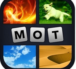 4 images 1 mot cubes – porte – voix – dictionnaires et chien