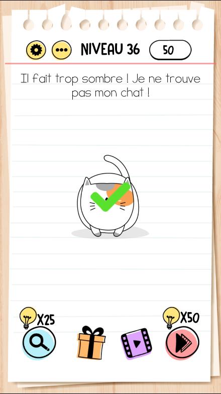 solution Brain Test Niveau 36 - android & iphone