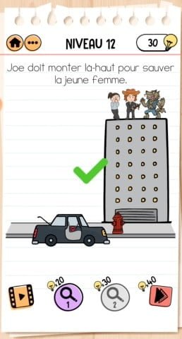 solution Brain Test 2 Joe le chasseur de monstres NIVEAU 12