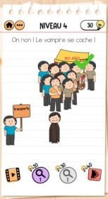 solution Brain Test 2 Joe le chasseur de monstres NIVEAU 4