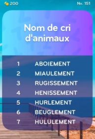 solution top 7 niveau 151