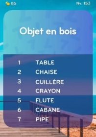 solution top 7 niveau 153