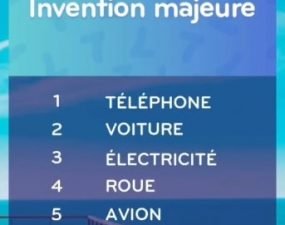 solution top 7 niveau 160 – invention majeure ?