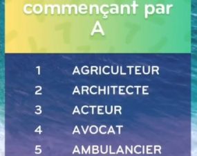 solution top 7 niveau 163 – métier commençant par A ?