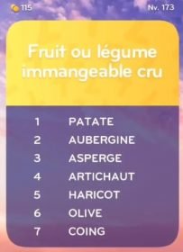 solution top 7 niveau 173