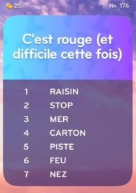 solution top 7 niveau 176