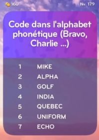 solution top 7 niveau 179