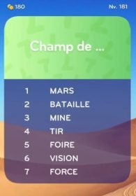 solution top 7 niveau 181