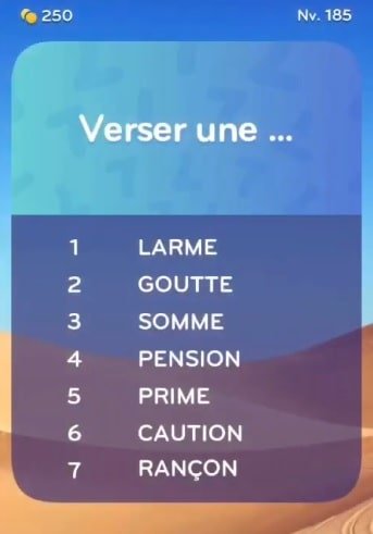 solution top 7 niveau 185 - verser une ... ? - android ...