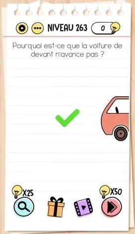 solution Brain Test niveau 263