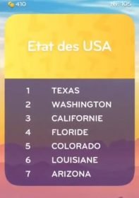 solution top 7 niveau 105