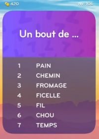 solution top 7 niveau 106