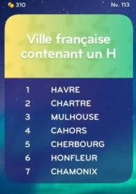 solution top 7 niveau 113