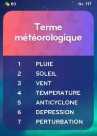 solution top 7 niveau 117