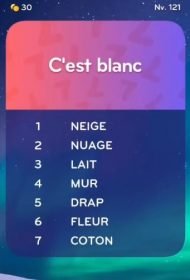 solution top 7 niveau 121