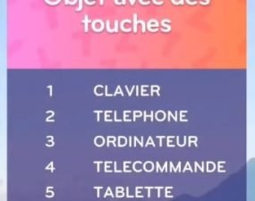 solution top 7 niveau 127 – objet avec des touches ?