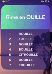 solution top 7 niveau 133