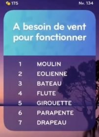 solution top 7 niveau 134