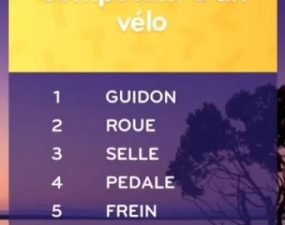 solution top 7 niveau 136 – composant d’un vélo ?