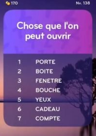 solution top 7 niveau 138