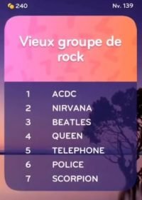 solution top 7 niveau 139