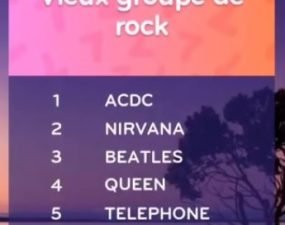 solution top 7 niveau 139 – vieux groupe de rock ?