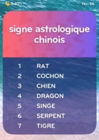 solution top 7 niveau 14