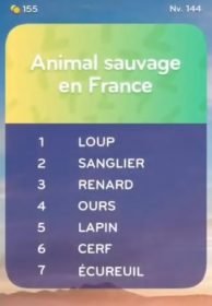 solution top 7 niveau 144
