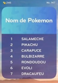 solution top 7 niveau 147