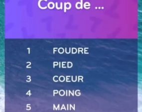 solution top 7 niveau 18 – coup de … ?