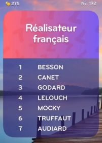 solution top 7 niveau 192