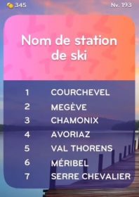 solution top 7 niveau 193