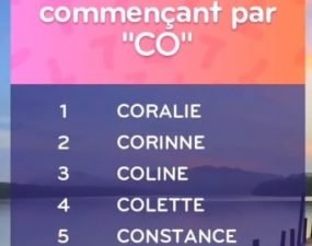 solution top 7 niveau 195- prénom féminin commençant par  » CO  » ?