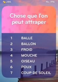 solution top 7 niveau 196