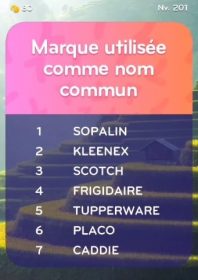 solution top 7 niveau 201