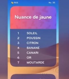 solution top 7 niveau 35