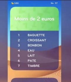 solution top 7 niveau 37